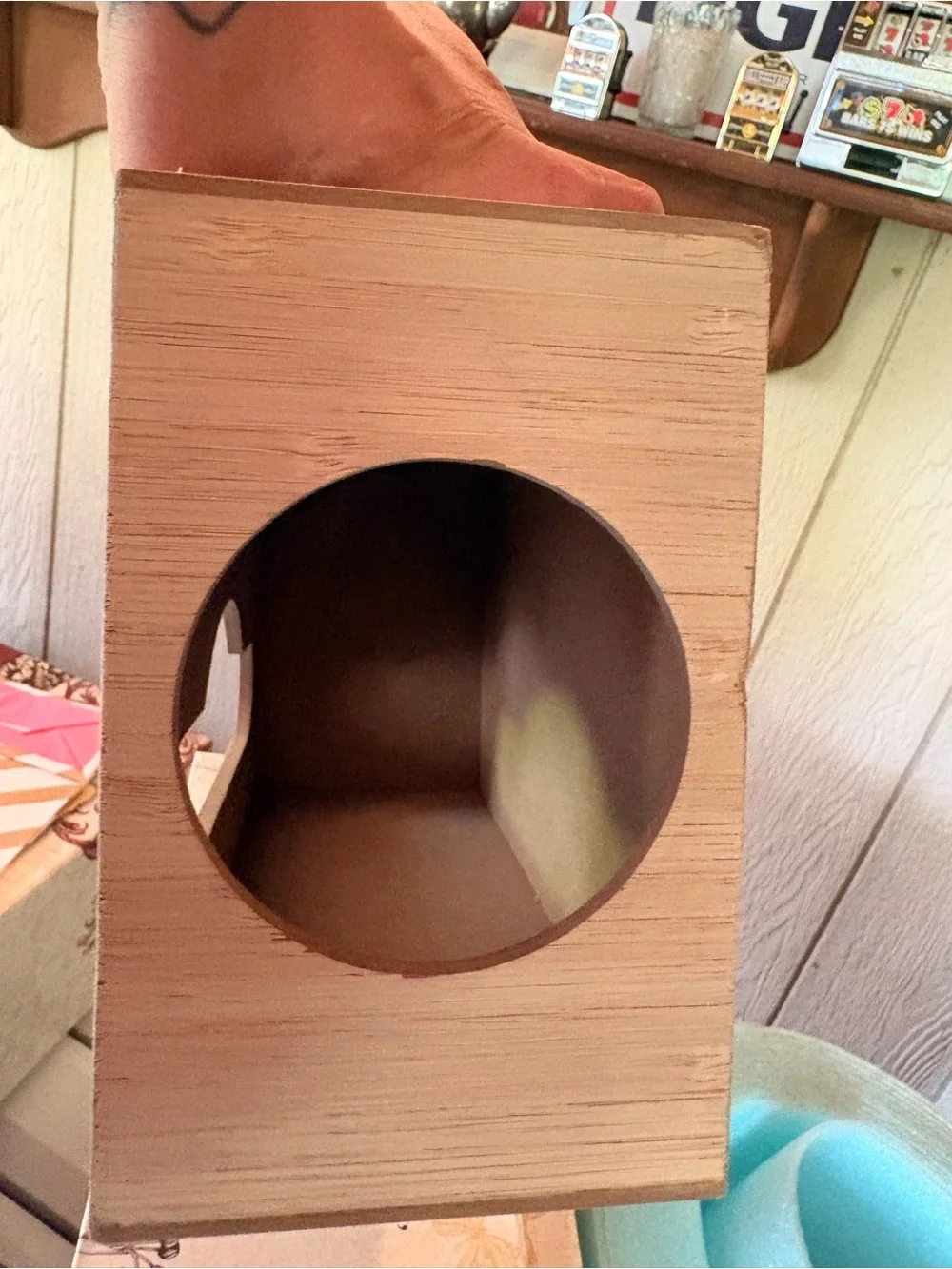 Wooden Trash Bag Dispenser - Natural
